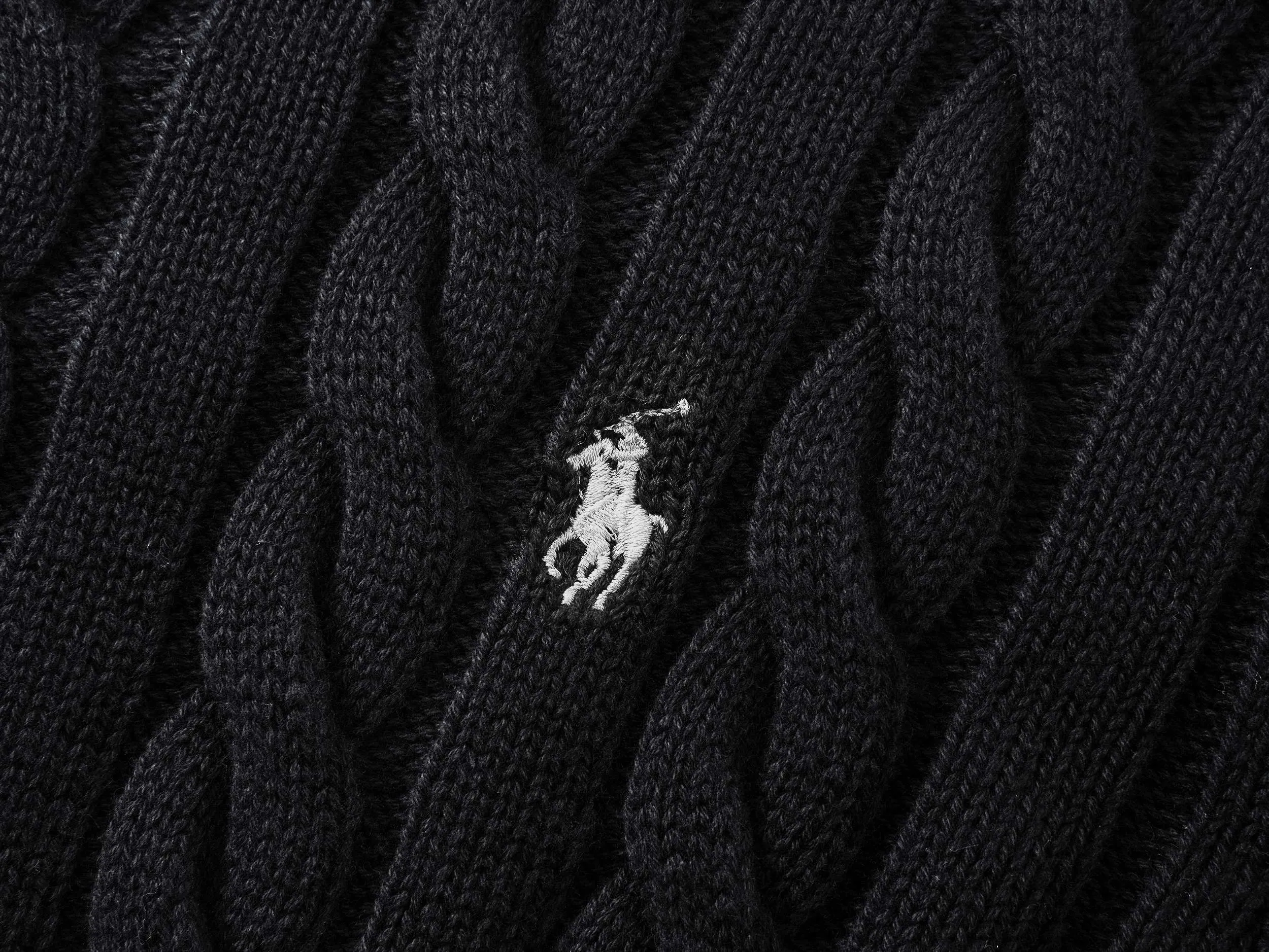 Style No. 2503 P220 Polo Ralph Lauren solid color comfortable thick cable twist knitted sweater Color: cream black navy gray Size: S (recommended within 120) m (recommended within 140) L (recommended within 160) xL (recommended within 180)